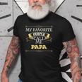 Papa Grandpa Gift My Favorite People Call Me Papa Old Men T-shirt