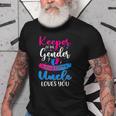 Pink Or Blue Uncle Loves You Keeper Gender Reveal Baby Old Men T-shirt