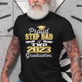 Proud Step Dad Of Two 2023 Graduate Class 2023 Graduation Old Men T-shirt