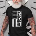 Red Friday Remember Everyone Deployed Us Flag Army Military Old Men T-shirt