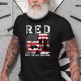 Red Friday Remember Everyone Deployed Usa Flag Army Military Old Men T-shirt