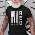 Red Remember Everyone Deployed Military Friday Wear Veterans Old Men T-shirt