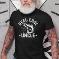Reel Cool Uncle Funny Fishing Fathers Day Gift Gift For Mens Old Men T-shirt