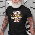 Superhero Party Comics Birthday Uncle Of Birthday Boy Old Men T-shirt