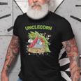 Unclecorn Dadacorn Nephew Nience Uncle Unicorn Fathers Day Old Men T-shirt