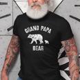 Vintage Grand Papa Bear With 1 One Cub Grandpa Gift Old Men T-shirt