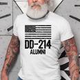 Dd214 Alumni Patriotic Us Military Vintage Veterans Day Old Men T-shirt