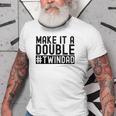 Make It A Double Twin Dad Baby Announcement Expecting Twins Old Men T-shirt