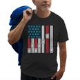 4Th Of July Elevator Mechanic Engineer Usa Elevator Old Men T-shirt