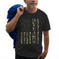 Camo American Flag 20 Year Career Military Gift Gift For Mens Old Men T-shirt
