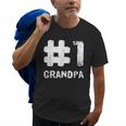 Cool Grandfather Number 1 Grandpa Granddad Old Men T-shirt