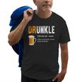 Drunkle Like A Normal Uncle Only Drunker Funny Beer Gift For Mens Old Men T-shirt