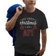 First Christmas As Afi New Grandpa Xmas Gift Gift For Mens Old Men T-shirt