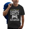 I Am A Gaming Uncle Funny Video Gamer Gift Video Game Gift For Mens Old Men T-shirt