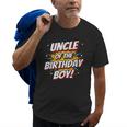 Superhero Party Comics Birthday Uncle Of Birthday Boy Old Men T-shirt