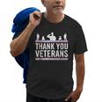 Thank You Veterans Day Military Vets Patriotic Salute Old Men T-shirt