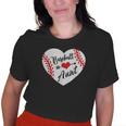 Girls Baseball Aunt Heart Softball Old Women T-shirt