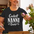 Coolest Nanni Ever Indian Grandma Mimi Heart Typo Old Women T-shirt Gifts for Old Women