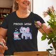 Lgbtq Cute Elephants Proud Mom Transgender Trans Pride Old Women T-shirt Gifts for Old Women