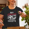 My Princess Wears Cleats Soccer Mom Dad Soccer Player Old Women T-shirt Gifts for Old Women