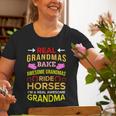 Real Grandmas Bake Awesome Grandmas Ride Horses Colt Old Women T-shirt Gifts for Old Women