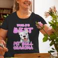 Worlds Best Pit Bull Grandma Dog Owner Pitbull Mom Old Women T-shirt Gifts for Old Women