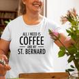 Cute Coffee St Dog Bernard For Saint Bernard Mom Dad Old Women T-shirt Gifts for Old Women