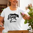 Cute Floral Nonnie Bear For Mom Old Women T-shirt Gifts for Old Women