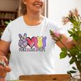 Peace Love Peeps Easter Bunny Womens Kids Teacher Old Women T-shirt Gifts for Old Women