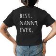 Best Nanny Ever Worlds Greatest Womens Back Print T-shirt