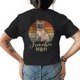 Frenchie Mom Retro French Bulldog Lover Dog Mama Women's T-shirt Back Print