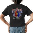 Stone Coat Of Arms Surname Last Name Family Crest Womens Back Print T-shirt