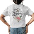 Best Grammie Ever Women Flower Decor Grandma Womens Back Print T-shirt