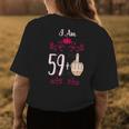 I Am 59 Plus Middle Finger 60Th Birthday 60 Years Old Queen Women's T-shirt Back Print Unique Gifts