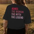 Agnes The Woman Myth Legend Personalized Name Birthday Gift Womens Back Print T-shirt Funny Gifts