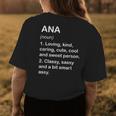 Ana Definition Personalized Custom Name Loving Kind Womens Back Print T-shirt Funny Gifts