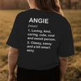 Angie Definition Personalized Custom Name Loving Kind Womens Back Print T-shirt Funny Gifts