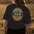 Best Calvin Ever Funny Calvin Name Womens Back Print T-shirt Funny Gifts
