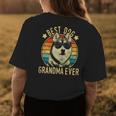 Best Dog Grandma Ever Siberian Husky Women's T-shirt Back Print Unique Gifts