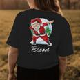 Blood Name Gift Santa Blood Womens Back Print T-shirt Funny Gifts
