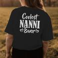 Coolest Nanni Ever Indian Grandma Mimi Heart Typo Women's T-shirt Back Print Unique Gifts