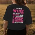 I Drink Wine Because My Doctor Said Winemaker Women's T-shirt Back Print Unique Gifts