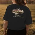 Espino Shirt Personalized Name Gifts With Name Espino Womens Back Print T-shirt Funny Gifts