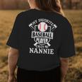 My Favorite Baseball Player Calls Me Nannie Outfit Baseball Women's T-shirt Back Print Unique Gifts