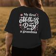 My First As A Grandma First Time Grandmother Women's T-shirt Back Print Unique Gifts