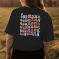 Godmama Retro Groovy Best Godmother Ever Mother’S Day Womens Back Print T-shirt Funny Gifts