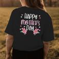 Happy Flowers Cute Mom Mommy Mama Aunt Grandma Women's T-shirt Back Print Unique Gifts