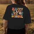 Happy Last Day Of School Groovy Teacher Student Kids Gifts Womens Back Print T-shirt Unique Gifts