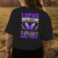 Lupus Awareness Butterfly Wear Purple Sle Autoimmune Disease Womens Back Print T-shirt Unique Gifts