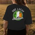 One Lucky Sheehan Irish Family Name Womens Back Print T-shirt Funny Gifts